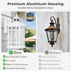 White Dusk to Dawn Outdoor Lighting, Modern Exterior Lighting Fixtures with Motion Sensor 4 Modes, Patio Lights Outside Waterproof for House, Garden, Front Porch, Brightness Distance Adjustable