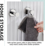 APLusee Polished Chrome Bathroom Towel Hooks 2 Pack, 304 Stainless Steel Round Robe Hooks for Bathroom Kitchen Garage, Heavy Duty Wall Mounted Towel Hanger