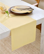 Solino Home Linen Table Runner 36 Inches - 100% Pure Linen Golden Straw Table Runner 14 x 36 Inch Ideal for Dresser and Coffee Tables - Fall, Autumn, Thanksgiving - Fete
