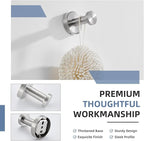 Angle Simple Bath Towel Hook Brushed Nickel, SUS304 Stainless Steel Bathroom Cabinet Closet Clothes Towel Holder, Bathrobe Hanger Wall Mounted