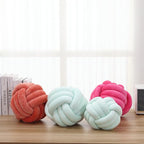 Petrella Knot Pillow Ball Round Throw Pillows Home Decor Cushion Decorative Aesthetic Throw Pillows，Light Green 11inch