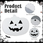 Halloween Marble Pumpkin Cheese Board Charcuterie Cutting Tray Marble Serving Decorative for Decoration Charcuterie Kitchen(White)