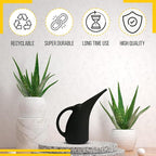 KP Kool Products Watering Can 1/2 Gallon - Small Watering Can for Indoor Plants - Outdoor Watering Can - Black Plant Waterer - Plastic Watering Can for Garden - 1 Pack