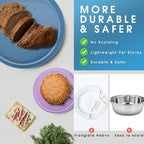 40-Piece Unbreakable Kids Dinnerware Set for Toddlers & Children, BPA-Free & Easy-Clean PP Plates and Bowls, Microwave & Dishwasher Safe, Complete Family Pack (Service for 8)