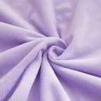 JAUXIO Diamond Pinch Pleated Crystal Velvet Pillowcases 2 Pack Solid Pintuck Throw Cushion Cover for Home Decor Hidden Zipper Closure (Lilac, King)