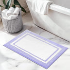 GRANNY SAYS Microfiber Bathroom Rugs Non Slip Washable, Water Absorbent Bathroom Mats for Tub Non Slip, Soft Bath Mats for Floor & Shower, Long Bath Rug, 24" x 36", 36" x 24", Purple