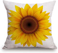 TSSOHU Sunflower Flower Cotton Burlap Linen Throw Pillow Case Cushion Cover Sofa Outdoor Decorative Square 18X18 Inches