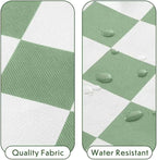 Green Checkered Clothes Storage Bins, 100L Large Blanket Storage Bags 3 Pack, Closet Organizers and Storage Containers for Comforters, Bedding, Foldable Organizer with Handle