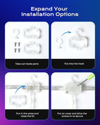 1600 RGBIC LEDs Smart Curtain Lights with DIY GIF, 6.6x6.6ft Color Changing Christmas Wall Lightss with APP, IP65 Waterproof String Fairy Lightss for Indoor Outdoor Bedroom Window Garage