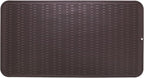 Silicone Dish Drying Mat for Multiple Usage,Easy clean,Eco-friendly,Heat-resistant Silicone Mat for Kitchen Counter or Sink,Refrigerator or Drawer Liner Coffee 4XL 32 inches x 18 inches