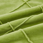 JAUXIO Diamond Pinch Pleated Crystal Velvet Pillowcases 2 Pack Solid Pintuck Throw Cushion Cover for Home Decor Hidden Zipper Closure (Apple Green, Standard)