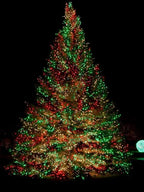 Red Green Solar Christmas Lights Outdoor Decorations Waterproof, Tatal 4 Pack 400LED 132FT Solar String Lights Green Wire with 8 Modes, Christmas Fairy Light for Xmas Tree Party Wedding Garden Decor