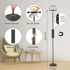 Floor Lamp, 36W/3000LM Super Bright LED Modern Tall Standing Lamp, 3 Color Temperatures Torchiere Sky Lamps, Dimmable Reading Light, Remote & Touch Control for Living Room, Bedroom, Office