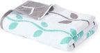 Modern Threads Organic Vines 6-Piece 100% Cotton Towel Set – Yarn Dyed Jacquard & Solid – Includes 2 Bath Towels, 2 Hand Towels, 2 Washcloths – Absorbent, Quick Dry, Soft & Durable – Aqua (Pack of 8)
