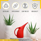 KP KOOL PRODUCTS (1 Pack) 1/2 Gallon Mini Watering can for Outdoor Plants Flower BPA Free (Red)