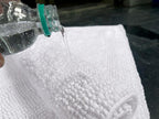 Bedding Craft Cotton Bath Mat Rug, Reversible Water Absorbent Cloth Bathmat, Machine Washable 21x34