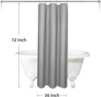 LaCyan 3 in 1 Waterproof Waffle Weave Shower Curtain and Clear Liner Set with 12 Stainless Steel Hooks Double Sided for Bathroom 72 Inches Heavy Duty Polyester Fabric Shower Curtains 36x72