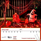 70FT Red String Lights, 210 LED Waterproof Seasonal Fairy Lights with 8 Modes, Indoor Outdoor Decorative Lighting for Christmas, Valentine’s Day, Wedding, Party, Garden