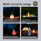NxyznmqlCamping Essentials, Rechargeable Waterproof LED Color Changing Light, Waterproof Portable Light with Bottle Adapter, Outdoor Emergency Light (Yellow Green)