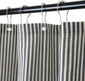 WELTRXE Black and White Shower Curtain, Vintage Shower Curtain Set, Rustic Bathroom Decor, Heavy Duty Fabric Water Repellent with 12 Rust-Proof Metal Hooks for Bathroom Hotel Bathtub, 72x72 Inch