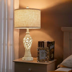 26" Farmhouse Table Lamp - 2 USB A+C 3-Way Dimmable Touch Lamps with Nightlight for Living Room Bedroom Lamp Bedside Nightstand Lamps (Bulb Included)