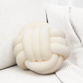 Petrella Knot Pillow Ball Round Throw Pillows Home Decor Cushion Decorative Aesthetic Throw Pillows，White 13inch