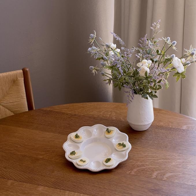 Beatriz Ball VIDA Alegria Deviled Egg Platter (White)