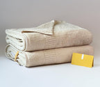 Extra Absorbent Organic Cotton Bath Towels, Soft & Plush, Made in Japan, Oeko-Tex Class 1 Certified, 28 x 53 inch, Ivory, Pack of 2 – Proof of Purity