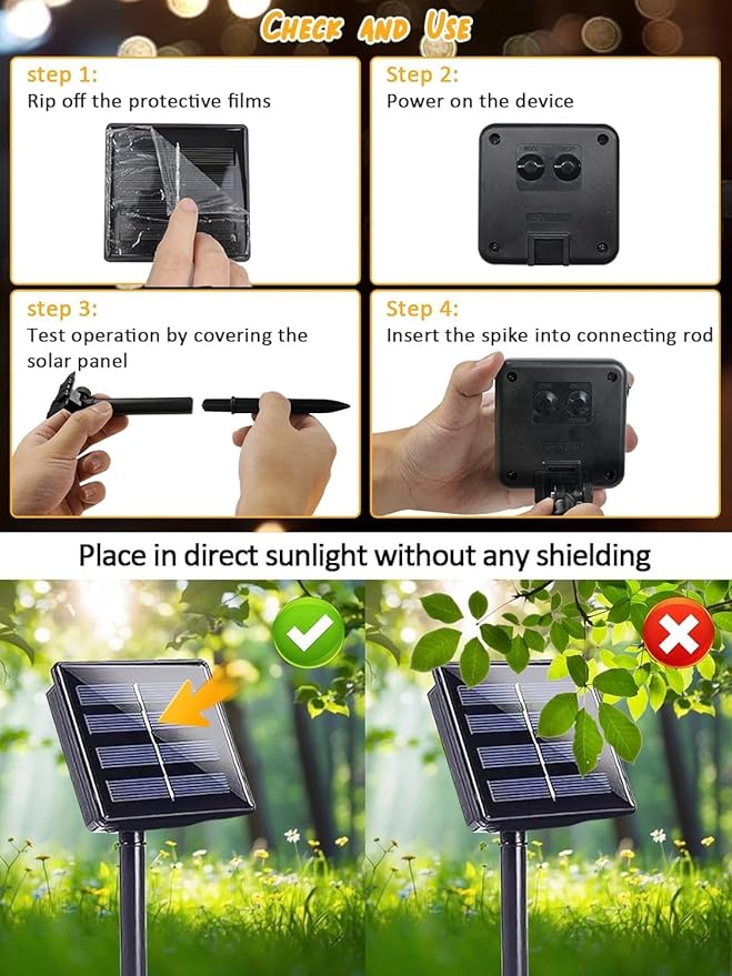 6 Pack Christmas Solar String Lights Outdoor Waterproof, 198FT 600 LED Green Wire Solar Fairy Lights with 8 Modes, Solar Twinkle Lights for Garden Tree Patio Fence Christmas Decorations (Cool White)