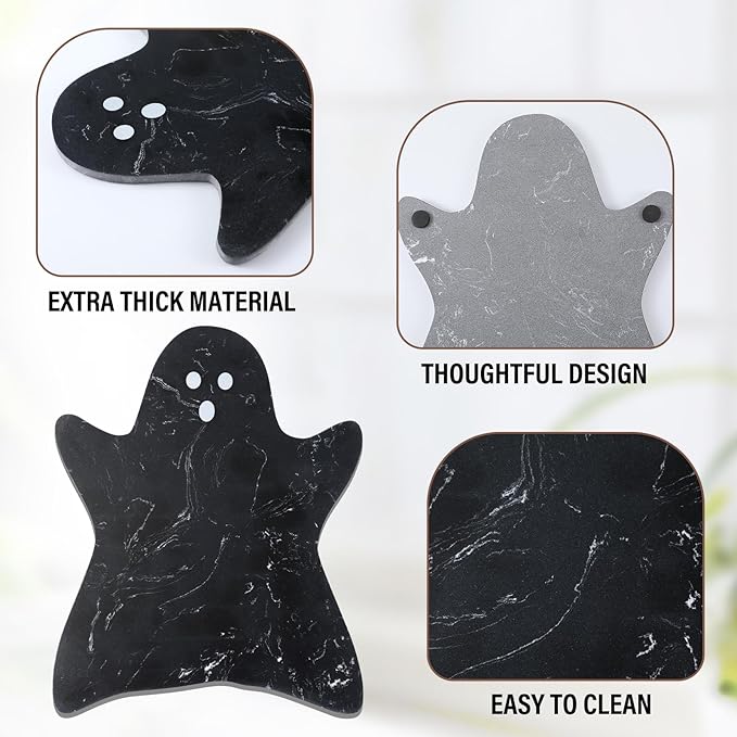 Black Ghost Marble Cheese Board Charcuterie Cutting Tray Marble Serving Decorative for Decoration Charcuterie Kitchen
