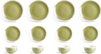 Rock Ridge Speckled Stoneware Dinnerware Set, 12 Piece, Beryl and Ivory