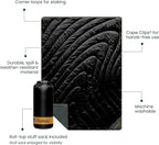Rumpl Original Puffy Blanket - Warm, Water-Resistant Camping Blanket with 100% Recycled Synthetic Insulation, 52"x75", Original Puffy V2, Black