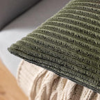 MIULEE Pack of 2 Pillow Covers Soft Soild Decorative Throw Pillow Covers Set Cushion Cases Pillowcases for Sofa Bedroom Car 12 x 20 Inch 30 x 50 Cm Olive Green