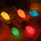 C7 Multicolor Christmas String Lights - 25ft Vintage Christmas Tree Lights, Outdoor Roofline String Lights with 25 Bulbs for Patio Garden Holiday Indoor Home Xmas Decoration