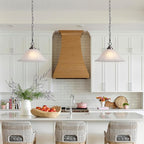 Vintage Plug in Pendant Light,Hanging Lights with Plug in Cord,16.4Ft Cord & 14.7Ft Chain Dimmable Brushed Nickel Hanging Light Fixture,Hanging Lamp with On/Off Switch for Kitchen,Bedroom,Living Room