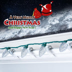 C9 LED Christmas Lights Outdoor, 68Ft 100 LED String with All in One Clips, Commercial Grade Waterproof Outdoor Christmas Lights for House Outside Roofline Xmas Decor, Pure White