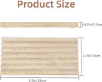 Natural Travertine Marble Tray for Bathroom Countertop Organizer,Vanity Decorative Stone Tray for Candles, Perfume, Jewelry Dish Ring Tray (Beige)