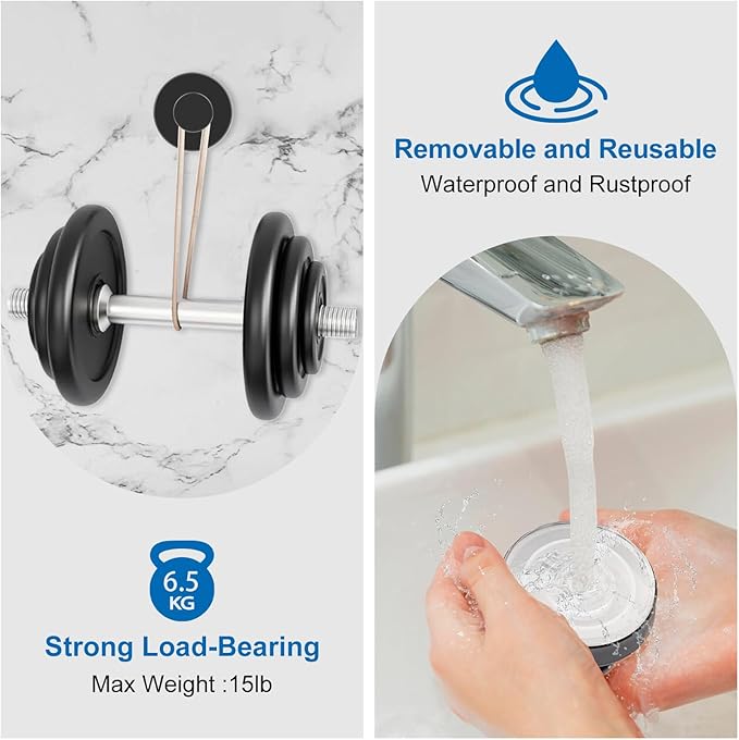 Suction Cup Hooks for Towels Robes, Heavy Duty Wreaths Hanger for Glass Door Bathroom Shower Hooks Stainless Steel, No Drill on Smooth Wall,Glass,Mirror, Tile for Swimsuit Washcloths (4, Black)