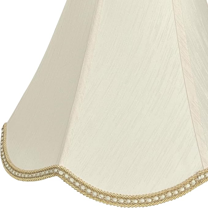 Tootoo Star Brown Large Drum Lamp Shade for Chandeliers Floor Light and Table Lamp,12x16x11" Spider,Fabric Natural Linen Hand Crafted (Beiges)