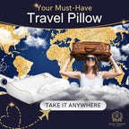 2-Pack Travel Memory Foam Pillow, Camping, Cervical for Pain, Contour, Pillow for Neck and Shoulder, Neck