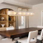 L54in Alabaster Chandelier for Dining Room, Rectangular Modern Chandelier, Spanish Natural Marble Chandeliers, 2-Tiers Pendant Lights Kitchen Island, Chandelier for Living Room, For Foyer, Entryway
