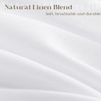 White Linen Long Shower Curtain 78 Inches Long Cloth Textured Fabric Shower Curtain Set with Hooks Water Repellent Simple Elegant Modern Farmhouse Country Bath for Bathroom 72x78 Inch