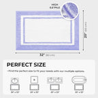 GRANNY SAYS Microfiber Bathroom Rugs Non Slip Washable, Water Absorbent Bathroom Mats for Tub, Soft Bath Mats for Bath Floor & Shower, Bath Rug, 20" x 32", Purple