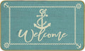 Mingnei Nautical Rug, Green Welcome Mat - Boat Floor Mats for Indoor Outdoor Use, 30 x 17