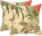 JMGBird Patio Pillows with Inserts 18 * 18 Inch Outdoor Pillows for Patio Furniture