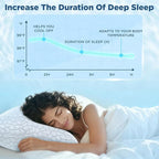SUPA MODERN Cooling Bed Pillows for Sleeping 1 Pack Shredded Memory Foam Pillows Adjustable Cool Pillow for Side Back Stomach Sleepers Luxury Gel Pillows Standard Size with Washable Removable Cover
