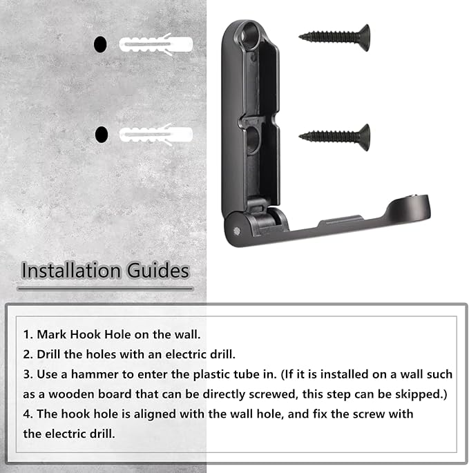 4Pcs Folding Coat Hooks, Zinc Alloy Folding Wall Hook for Hanging Coat Scarf Hat Robe Key Purse, folding coat hooks wall mounted with Screws(Gray)