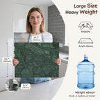 Diflart Natural Marble Stone Cutting Board for Kitchen, 16x20 Inch, Green, Marble Slab Pastry Board Large for Cheese, Serving, Baking, Pack of 1 Piece