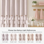 Seasonwood Beige Shower Curtain 84inch Ruffle Long Shower Curtain Cream Shower Curtains Shabby Chic Farmhouse Style Girly Shower Curtains