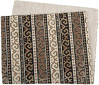 Kilim Throw Pillow Covers Khaki and Black - 14 x 24 Inches Decorative Lumbar Pillows, Retro Room Decor for Couch, Bohemian Outdoor Case for Farmhouse, Indian Cushions, Tribal Pattern